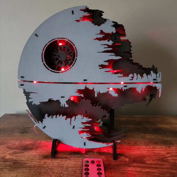 remote control death star led light up