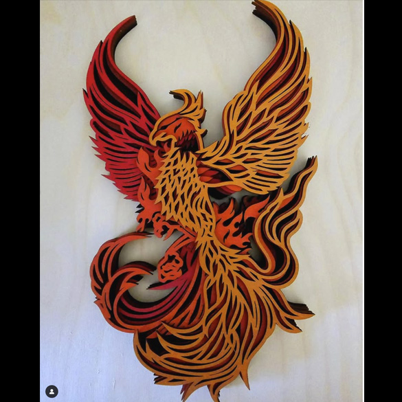 Multi Layer Phoenix Wood